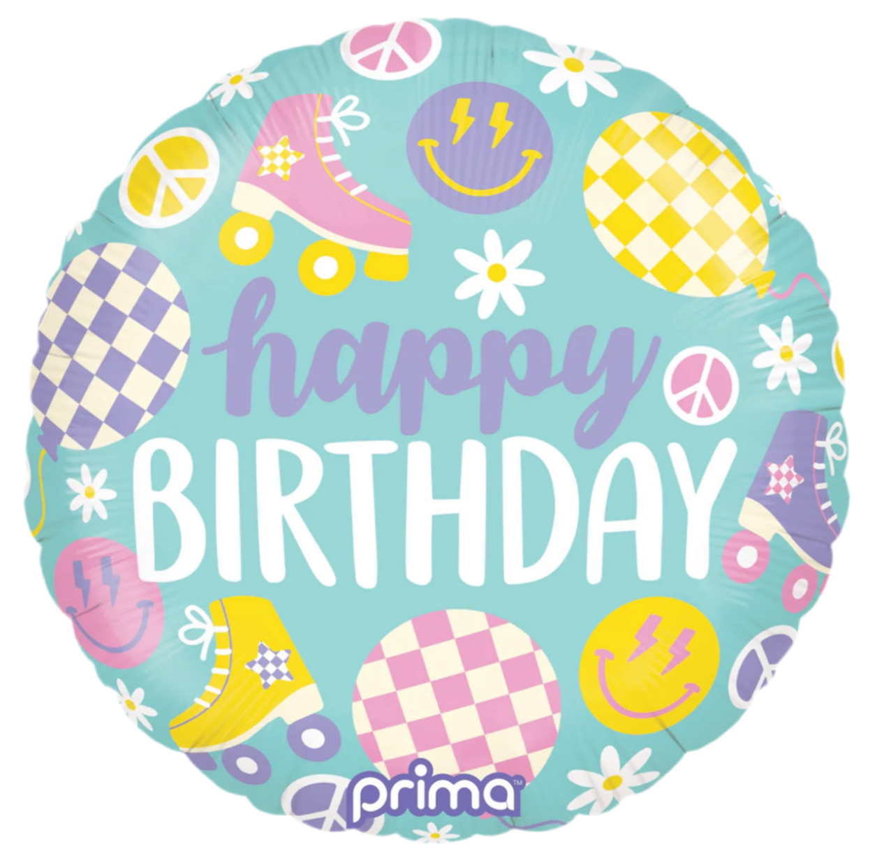 PRIMA 18” Round Retro Skates Birthday